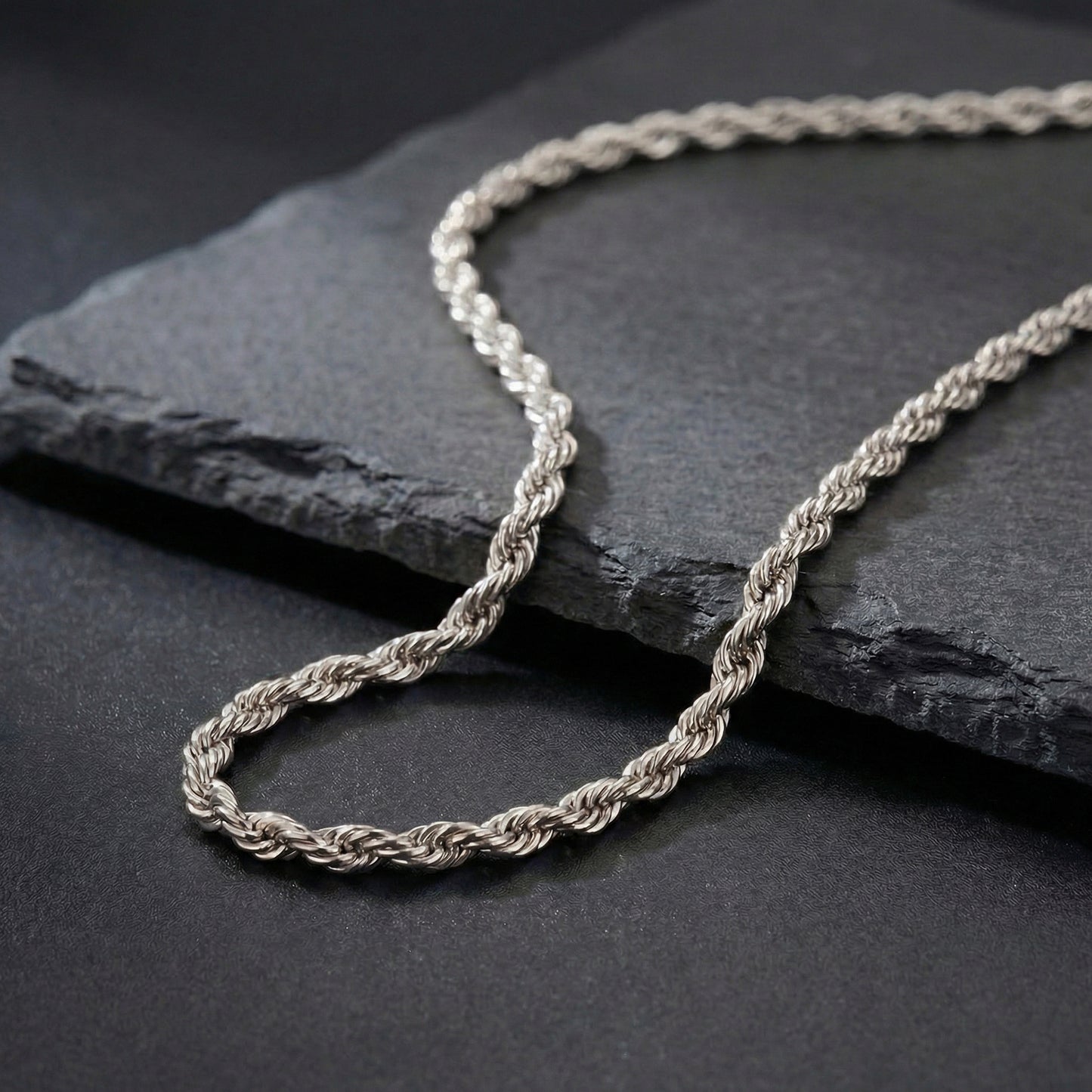 Silver Rope Chain - 3MM