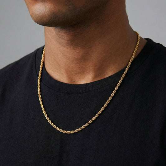 Gold Rope Chain - 3MM