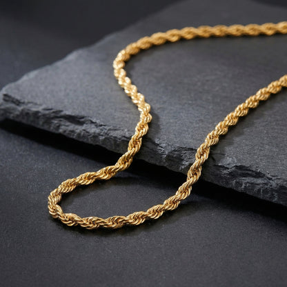 Gold Rope Chain - 3MM