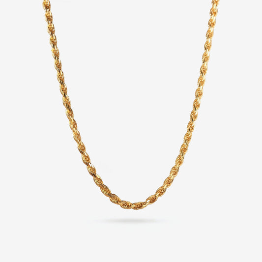 Gold Rope Chain - 3MM