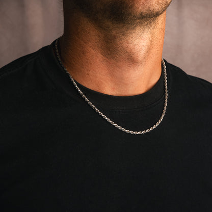 Silver Rope Chain - 3MM