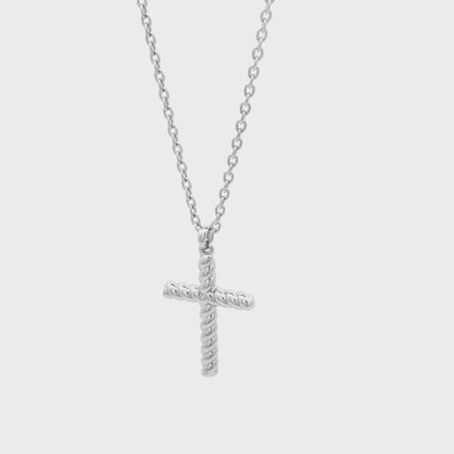 Twisted Cross Necklace