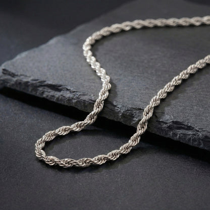 Silver Rope Chain - 3MM